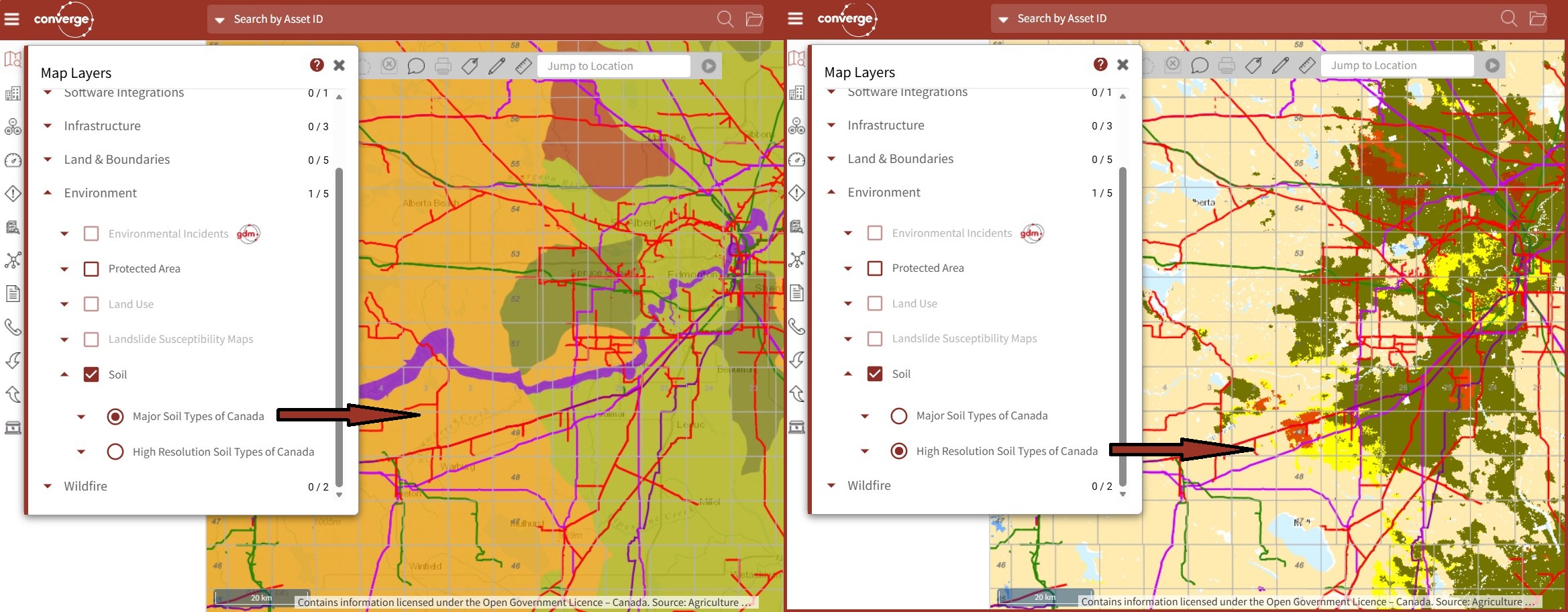 Soils Data in Converge